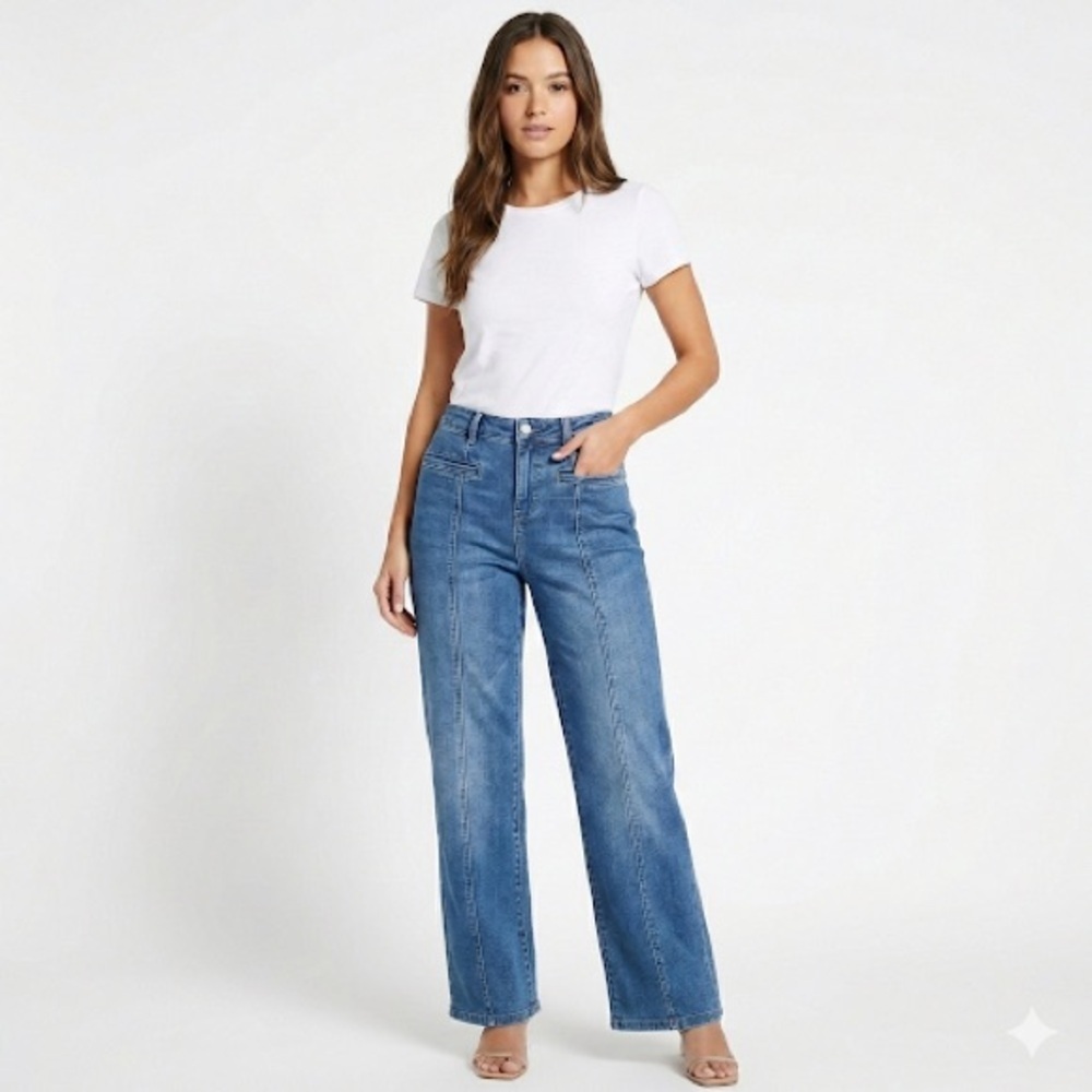J.McLaughlin Tailored Straight Leg Stretch Jeans Size 8